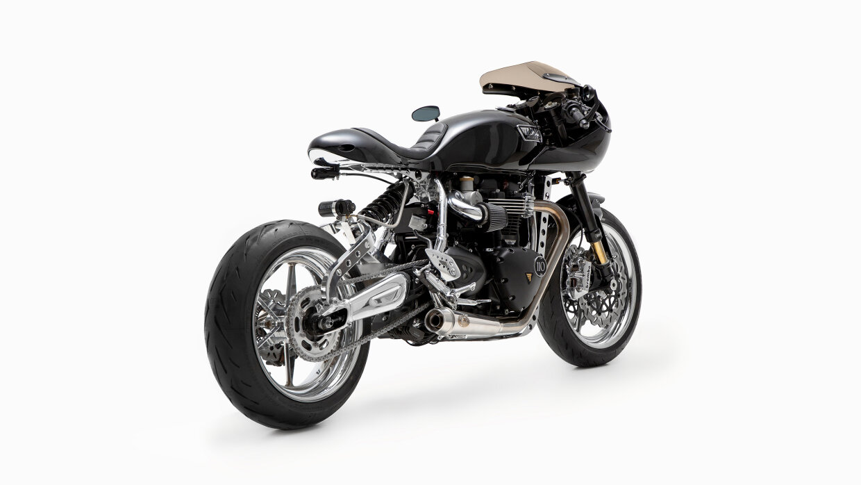 triumph thruxton 1200r cafe racer tamarit missile