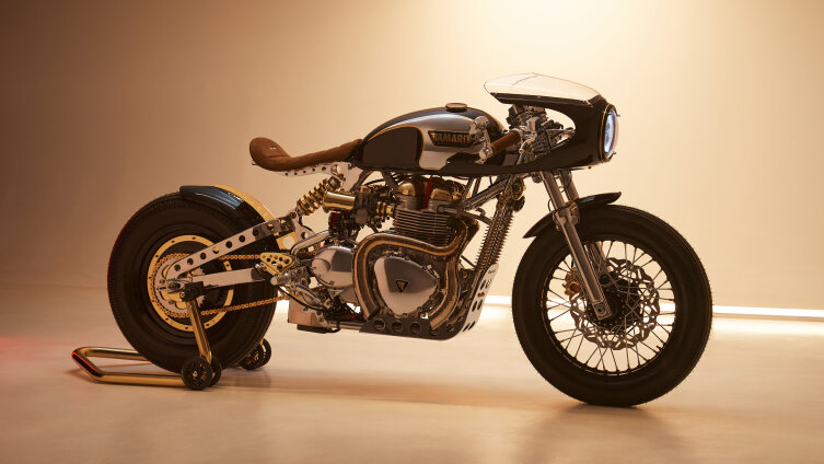 triumph bonneville t100 cafe racer tamarit black dragon