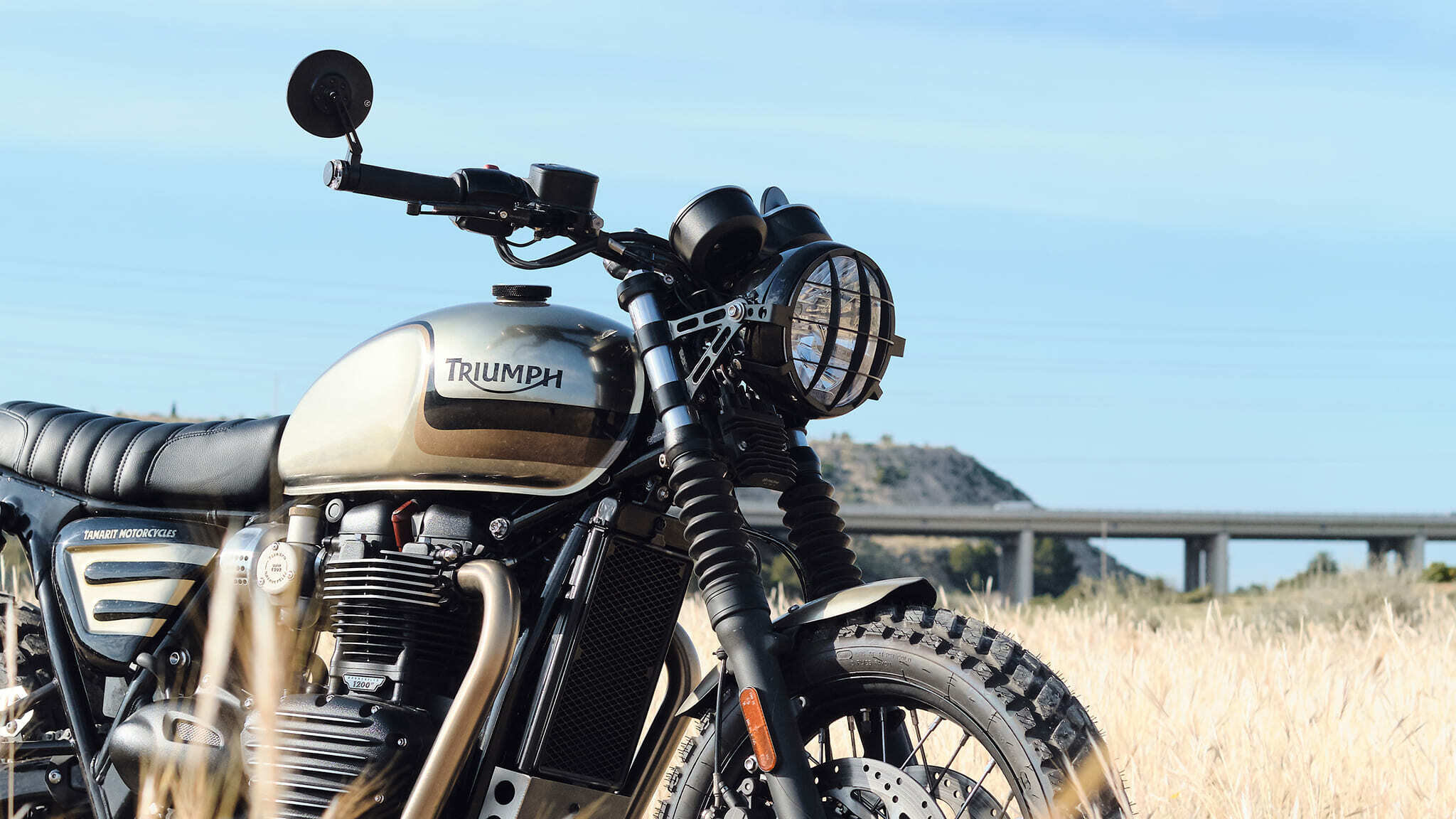 triumph bonneville t120 brat style tamarit bizarra