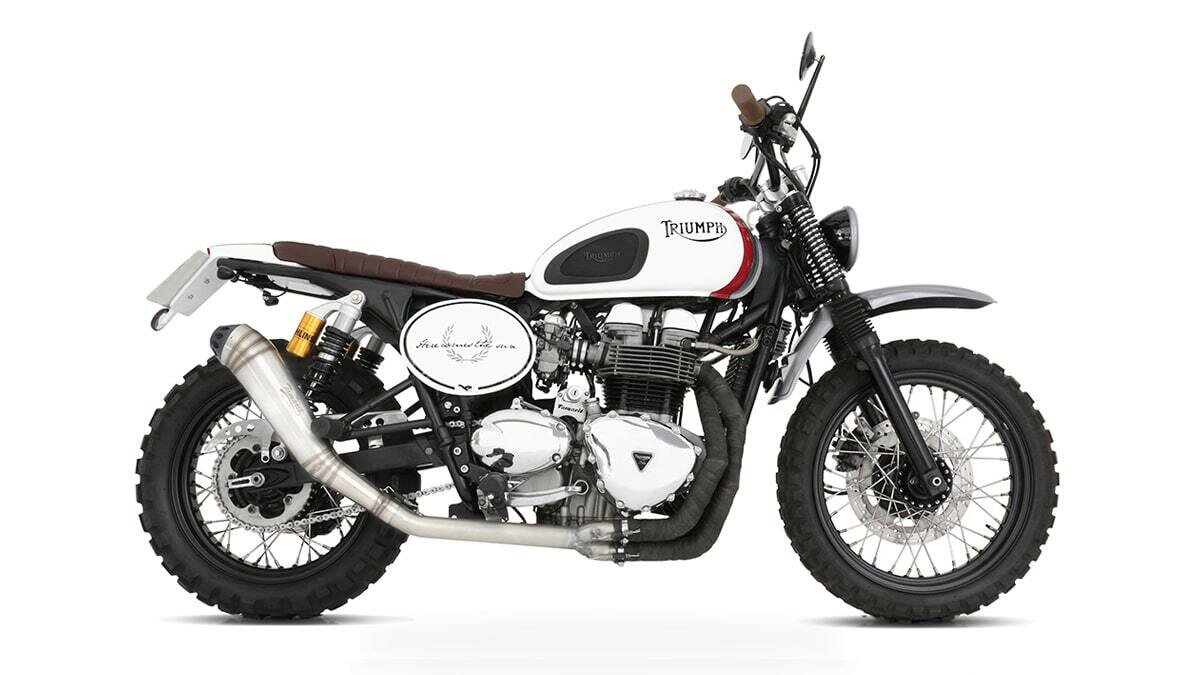 triumph bonneville t100 scrambler tamarit carmela